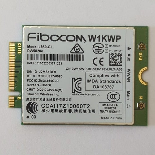 Dell Latitude 5411 WWAN LTE Modul Karte