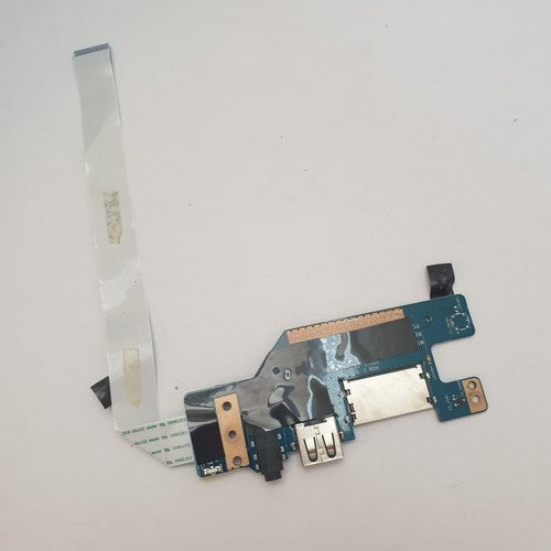 Medion Akoya S17401 I/O Board USB Audio Anschluss Platine mit Flachbandkabel – Bild 2