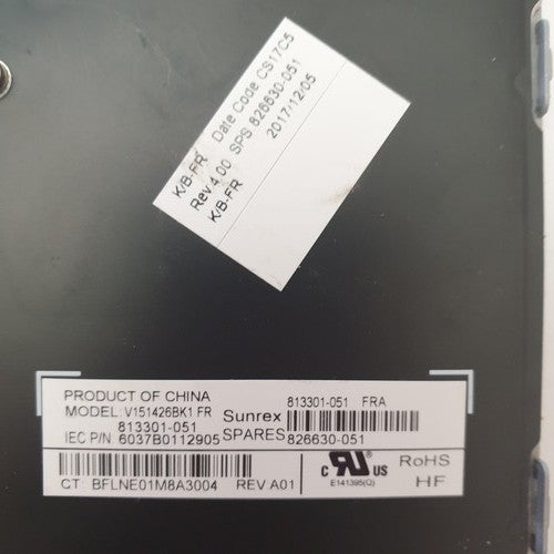 HP EliteBook 820 G3 Tastatur Französisch AZERTY Keyboard Backlit – Bild 4