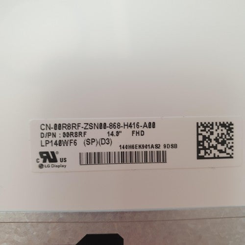 Dell Latitude 5480 FHD Display 14 Zoll LP140WF6 (SP)(D3) Panel LCD Bildschirm – Bild 3