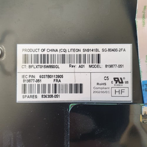 HP EliteBook 840 G4 Tastatur Französisch AZERTY Keyboard FR – Bild 3