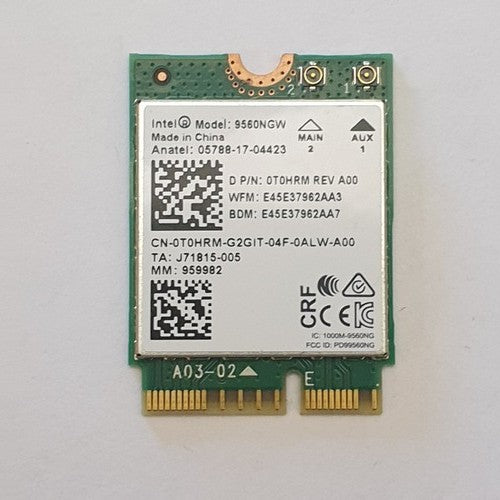 Intel 9560NGW WLAN Karte für Dell Latitude 5501 Wireless WiFi Modul