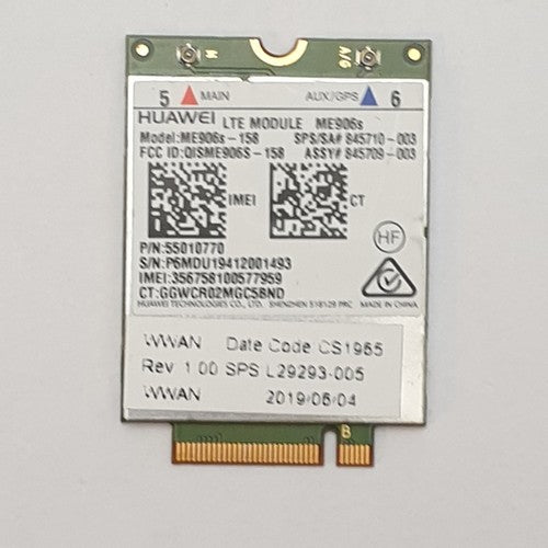Huawei ME906s-158 LTE Modul WWAN Karte für HP EliteBook X360 1040 G5
