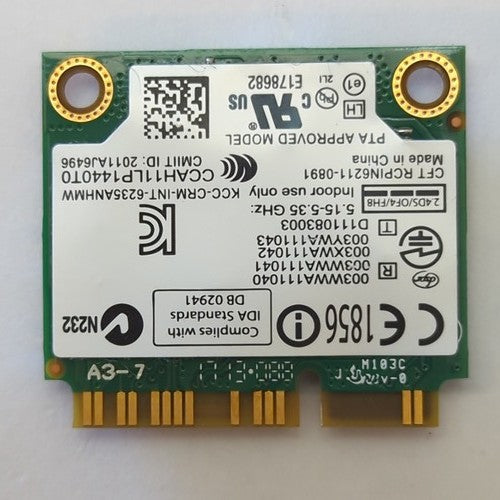Intel Centrino Advanced N 6235 6235ANHMW Dual Band Wireless WLAN WiFi Bluetooth