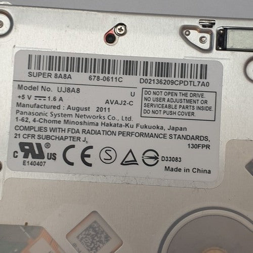 Apple MacBook Pro A1286 DVD Laufwerk SuperDrive UJ8A8 CD Brenner
