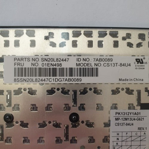 Lenovo ThinkPad L470 Tastatur English (US) QWERTY Keyboard US Backlit