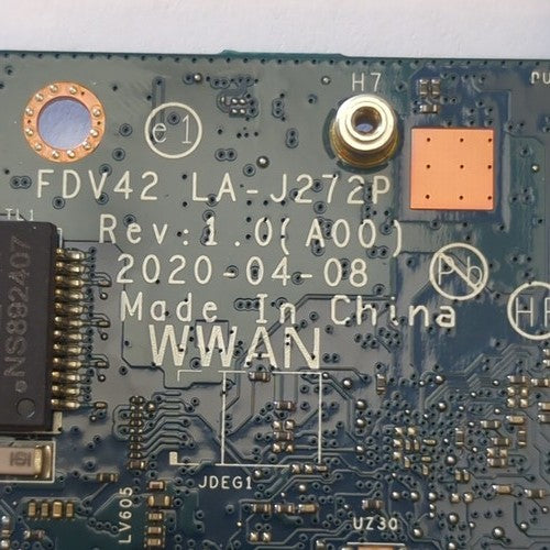Dell Latitude 5411 CPU i7-10850H GeForce MX250 Mainboard Intel i7 CPU LA-J272P