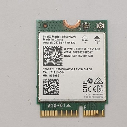 Dell Latitude 7300 Intel Wireless AC 9560NGW WLAN Karte WiFi Modul