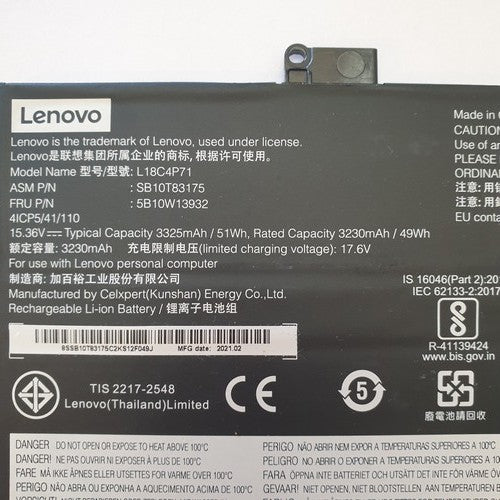 Lenovo ThinkPad X1 Yoga Gen 5 G5 Original Akku 3230mAh Li-ion Battery Pack – Bild 2