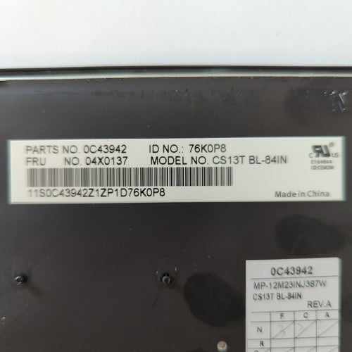 Lenovo ThinkPad T450 Tastatur English US QWERTY Keyboard Beleuchtet Backlit