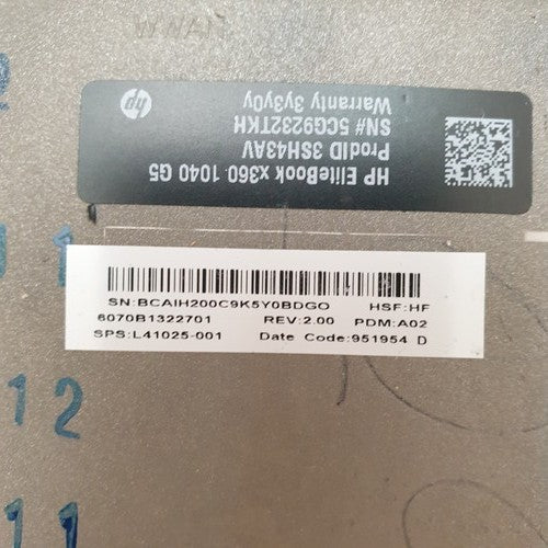 HP EliteBook X360 1040 G5 Gehäuse Unterschale Unterteil Bottom Base Cover Case – Bild 3