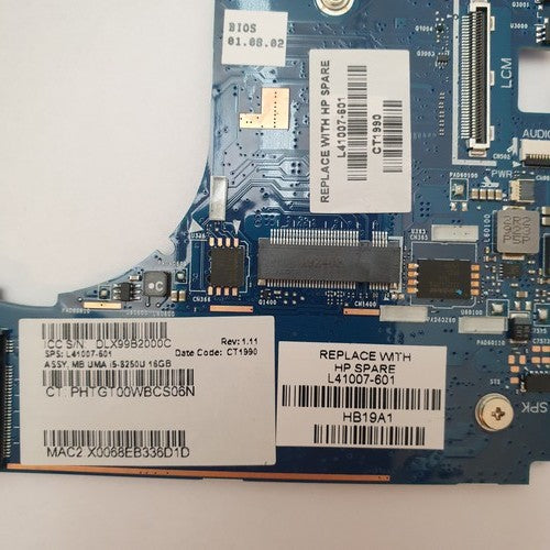 HP EliteBook X360 1040 G5 Mainboard Intel Core i5-8250U Systemplatine – Bild 2