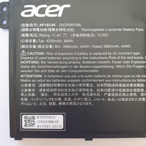Acer Swift 1 SF114-34 Original Akku 4200mAh Li-ion Battery Pack – Bild 2