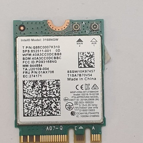 HP 255 G6 WLAN Karte Intel 3168NGW Wireless Modul WiFi Card