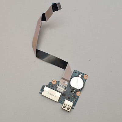 Dell Latitude 3400 USB Anschluss Board I O Platine mit BIOS CMOS Batterie