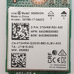 Dell Latitude 5591 WLAN WiFi Bluetooth Karte Intel 9560NGW M.2 2230