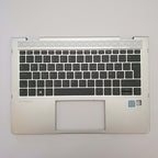 HP EliteBook x360 830 G6 Palmrest Keyboard Nordic Silber
