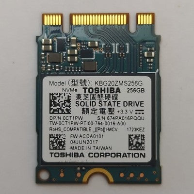 Toshiba 256GB NVMe M.2 SSD 2230 KBG20ZMS256G Internes Solid State Drive