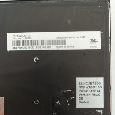 Lenovo ThinkPad T470s Tastatur Deutsch QWERTZ Hintergrundbeleuchtung Keyboard – Bild 3