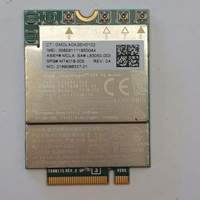 HP EliteBook 830 G8 Qualcomm Snapdragon X55 5G WWAN Modem M.2 Karte