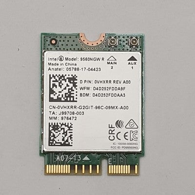 Dell Latitude 3400 Intel 9560NGW WLAN WiFi Bluetooth M.2 Karte Wireless Card