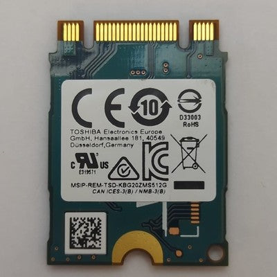 Toshiba 256GB NVMe M.2 SSD 2230 KBG20ZMS256G Internes Solid State Drive – Bild 2