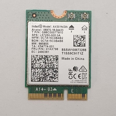 Lenovo ThinkPad E15 G1 Intel WLAN WiFi Bluetooth Modul M2 Karte