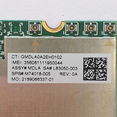 HP EliteBook 830 G8 Qualcomm Snapdragon X55 5G WWAN Modem M.2 Karte
