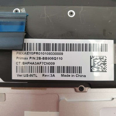 HP Elitebook X360 1030 G4 Handauflage Tastatur English (US) QWERTY Keyboard – Bild 3