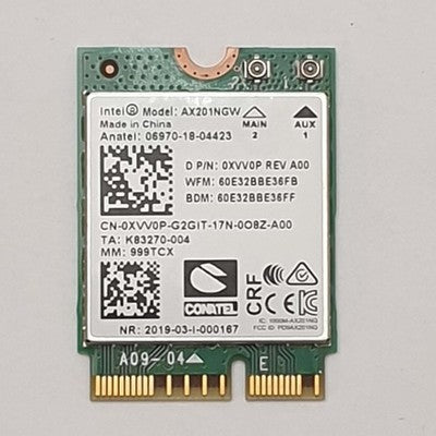Dell Latitude 3520 Intel AX201NGW WLAN WiFi Bluetooth Karte M.2 2230