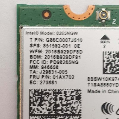 Lenovo ThinkPad T480s Intel 8265NGW WLAN WiFi Bluetooth M.2 Karte Modul – Bild 2