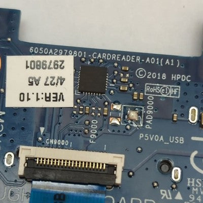 HP 17-ca Card Reader Board USB Port Kartenleser Platine I/O Board