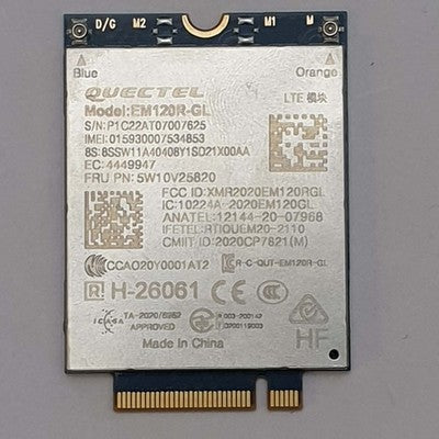 Lenovo ThinkPad L14 Gen 2 WWAN LTE Modem M.2 4G Karte Mobile Broadband