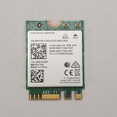 Dell Latitude 7285 2 in 1 Intel 8265NGW WLAN Bluetooth Wireless Karte