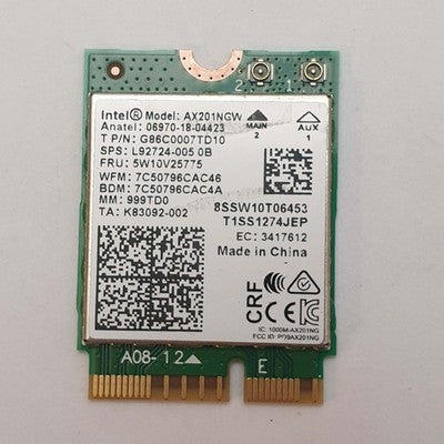 Fujitsu LifeBook U7310 Intel WiFi 6 WLAN Karte Bluetooth Modul