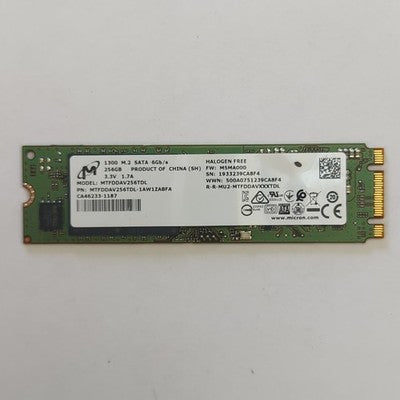Micron 256GB M.2 SATA 6Gb/s SSD 2280 Internes Solid State Drive