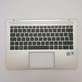 HP EliteBook x360 830 G6 Palmrest Keyboard Nordic Silber Silver