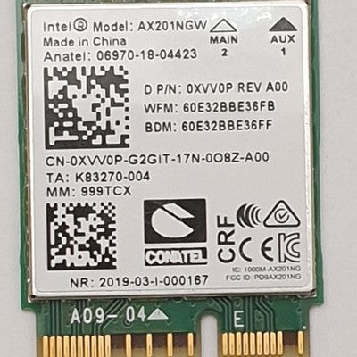 Dell Latitude 3520 Intel AX201NGW WLAN WiFi Bluetooth Karte M.2 2230 – Bild 3