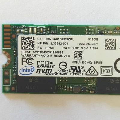 Intel 660p 512GB M.2 SSD 2280 NVMe PCIe Internes Solid State Drive