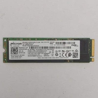 Micron 512GB M.2 NVMe SSD 2200S 2280 PCIe Gen3 x4 internes Solid State Drive