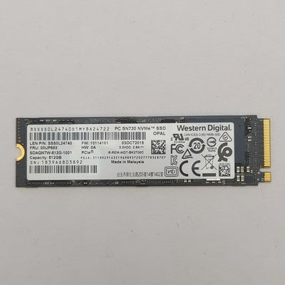 Western Digital SN720 512GB M.2 NVMe SSD PCIe Internes Solid State Drive