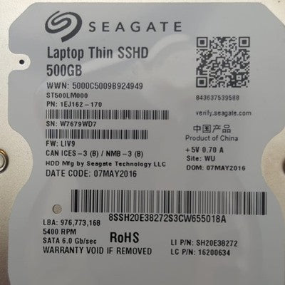 Seagate Laptop Thin SSHD 500GB 2.5 Zoll SATA III Hybrid Festplatte HDD – Bild 2