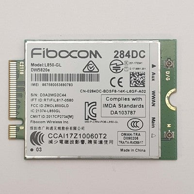 Dell Latitude 5520 WWAN Modul LTE 4G Fibocom M.2 Karte Mobile Broadband
