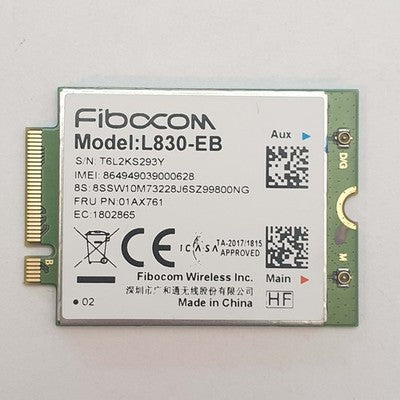 Lenovo ThinkPad T590 WWAN LTE 4G Modul Fibocom M.2