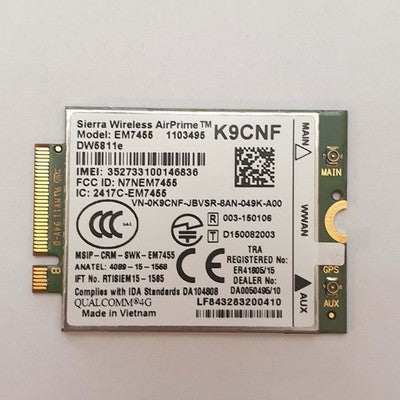Dell Latitude 5290 WWAN LTE Karte Sierra Wireless AirPrime EM7455