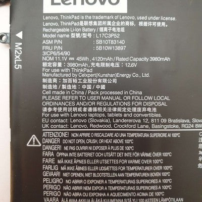 Lenovo ThinkPad L15 G1 Original Akku 3980 mAh Li-ion Battery Pack – Bild 3