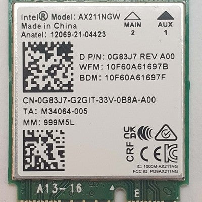 Dell Latitude 5440 Intel WLAN WiFi 6E Bluetooth Karte M.2 2230 – Bild 3