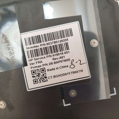 HP EliteBook X360 1030 G2 Handauflage Tastatur English (US) QWERTY – Bild 3