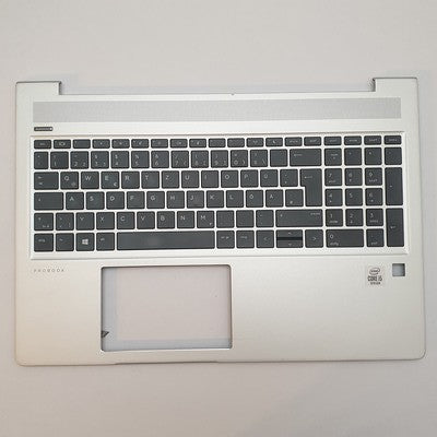 HP ProBook 450 G7 Handauflage Palmrest Oberteil Tastatur Deutsch QWERTZ Silber