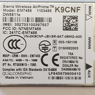Dell Latitude 5590 Sierra Wireless EM7455 DW5811e 4G LTE WWAN Modul – Bild 3